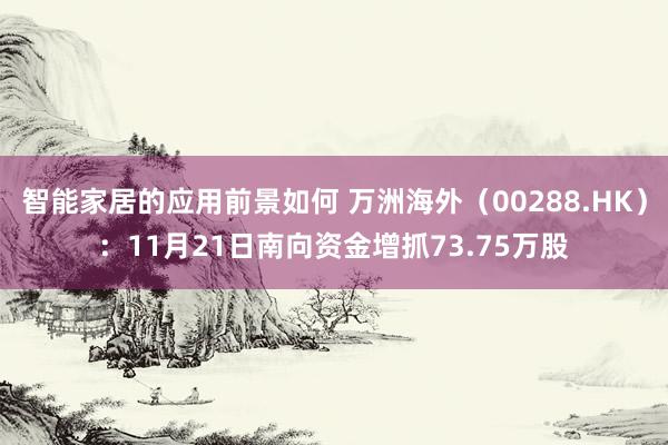 智能家居的应用前景如何 万洲海外（00288.HK）：11月21日南向资金增抓73.75万股