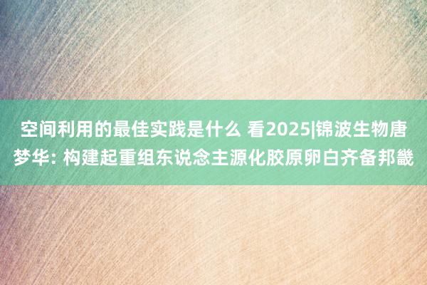 空间利用的最佳实践是什么 看2025|锦波生物唐梦华: 构建起重组东说念主源化胶原卵白齐备邦畿